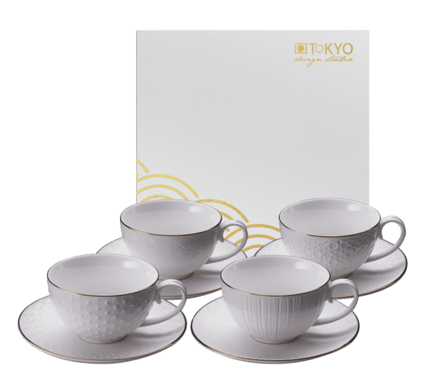 TOKYO DESIGN - COFFRET DE 4 TASSES EXPRESSO AVEC SOUCOUPES